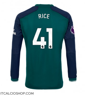 Arsenal Declan Rice #41 Terza Maglia 2023-24 Manica Lunga